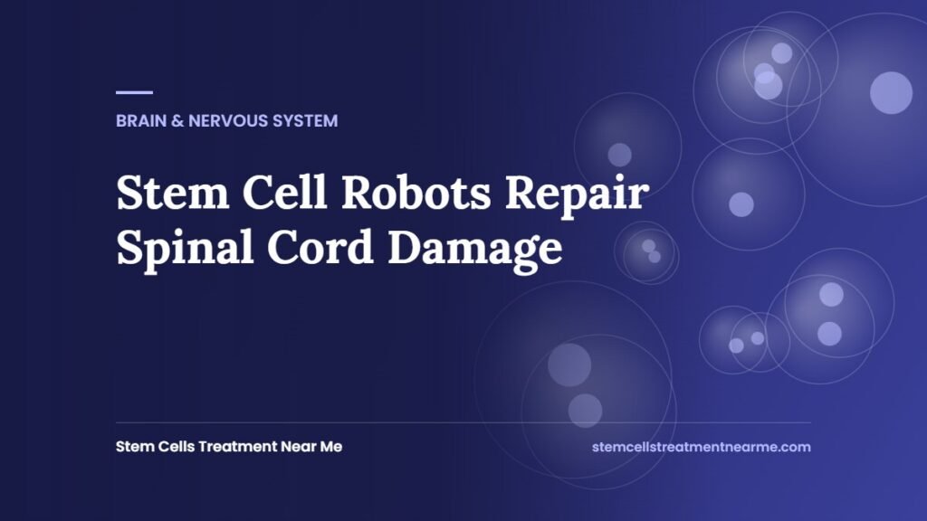 Stem Cell Robots Repair Spinal Cord Damage