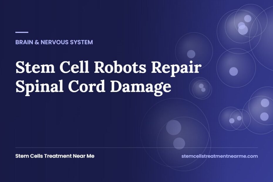 Stem Cell Robots Repair Spinal Cord Damage