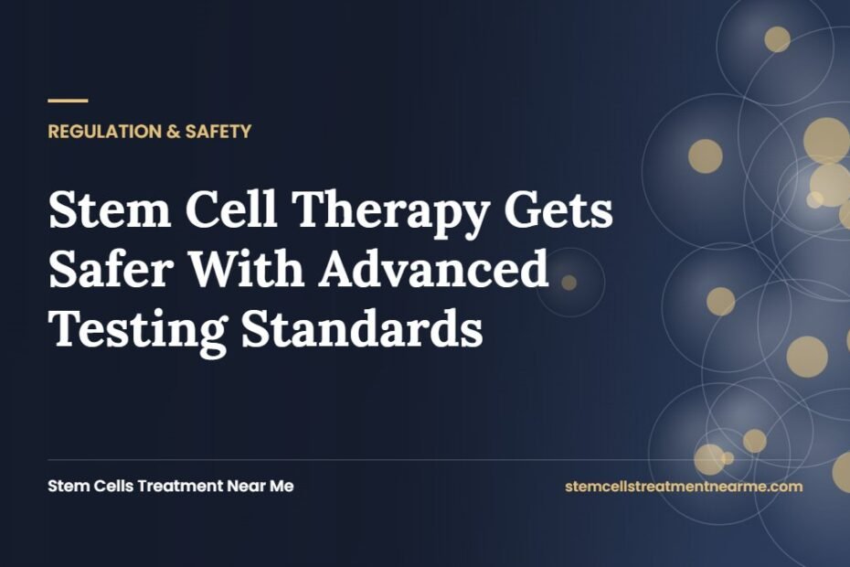 Stem Cell Therapy Gets Safer With Advanced Testing Standards