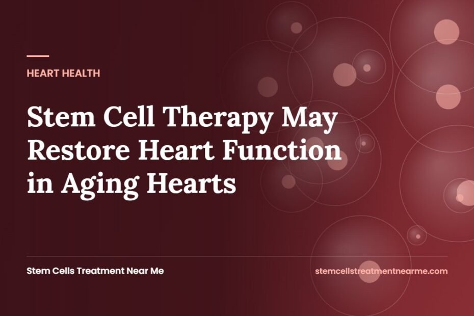Stem Cell Therapy May Restore Heart Function in Aging Hearts