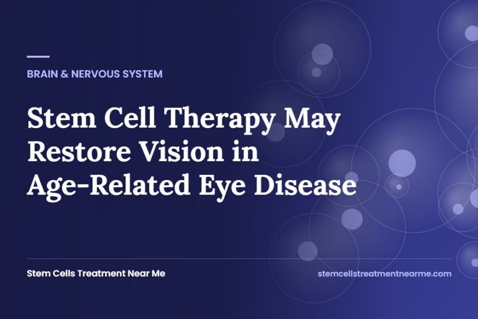 Stem Cell Therapy May Restore Vision in Age-Related Eye Disease