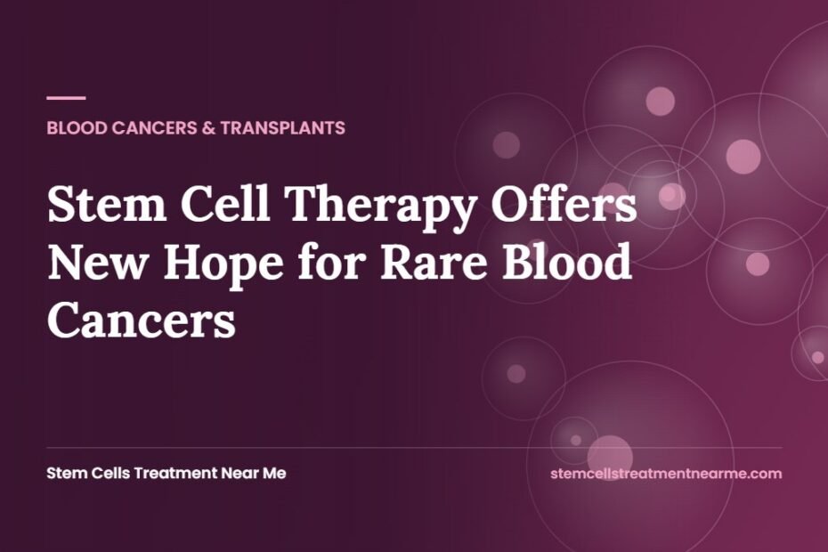 Stem Cell Therapy Offers New Hope for Rare Blood Cancers
